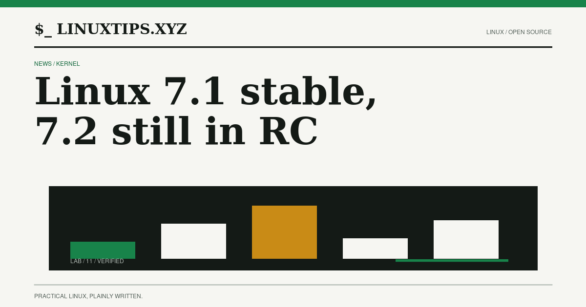 Illustration for Linux 7.1.8 Is Stable While 7.2 Is Still a Release Candidate